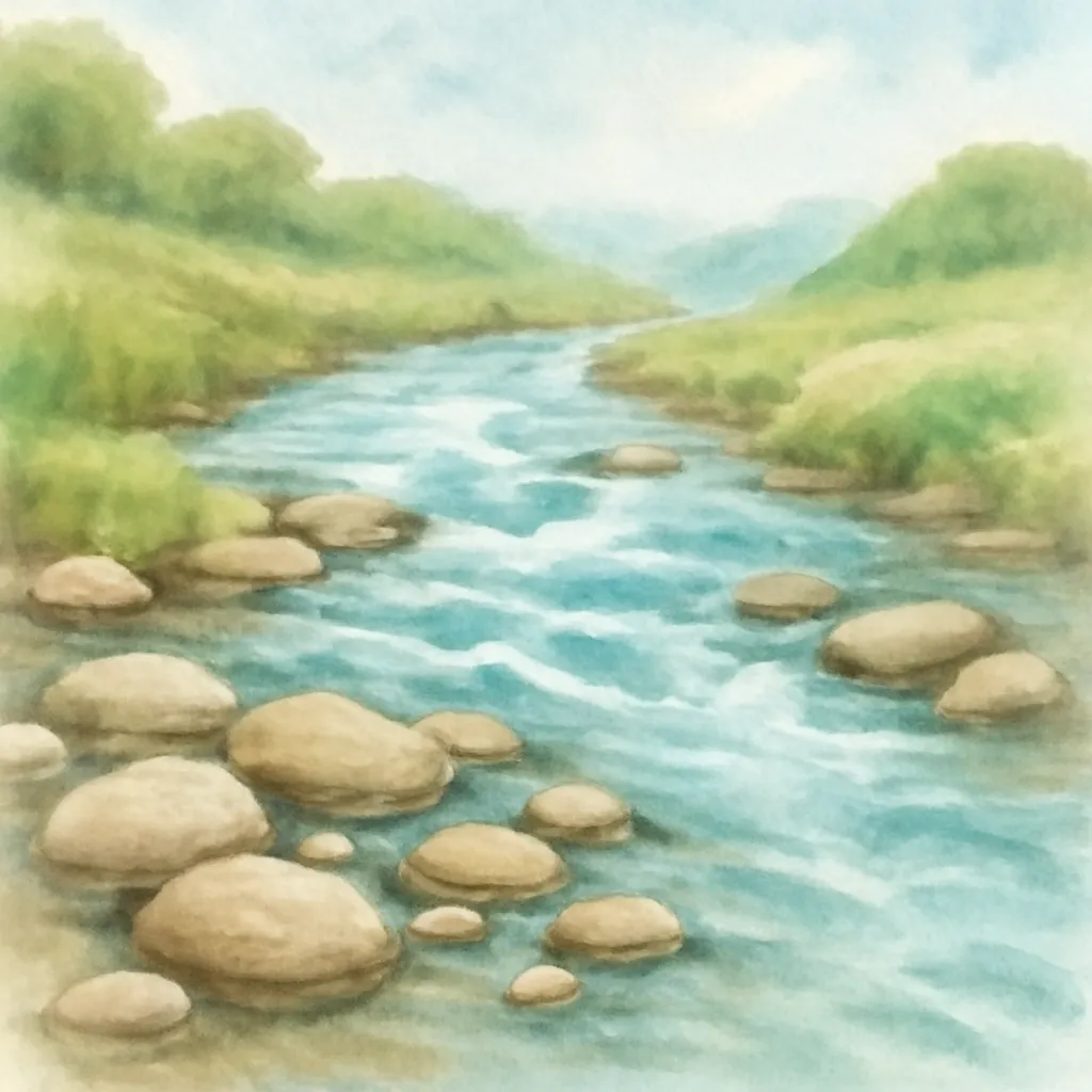 「瀬」のイラスト