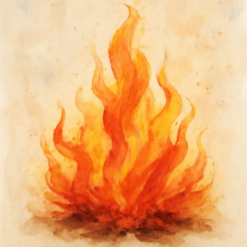 「火」のイラスト
