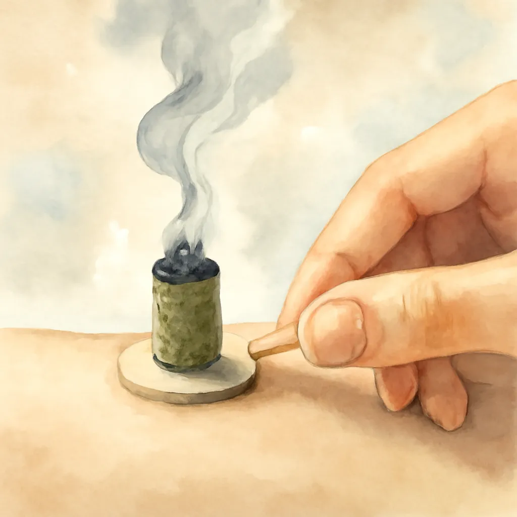「灸」のイラスト