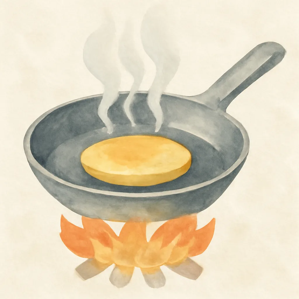 「煎」のイラスト