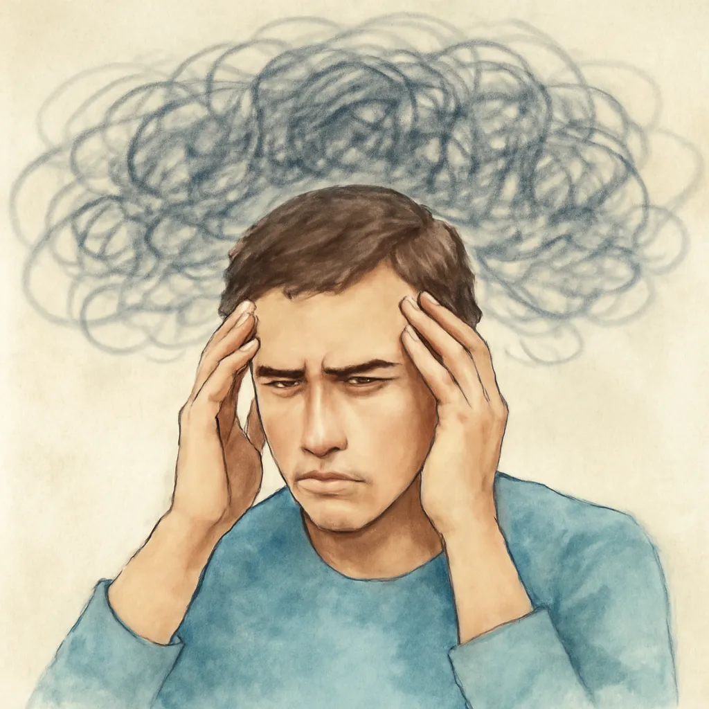 「煩」のイラスト