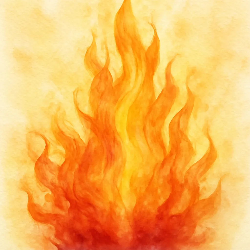 「燃」のイラスト