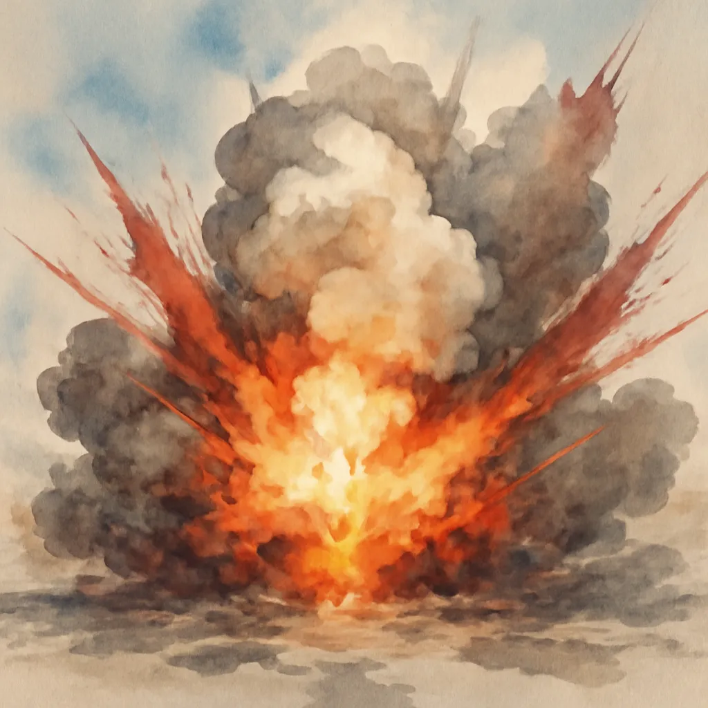 「爆」のイラスト