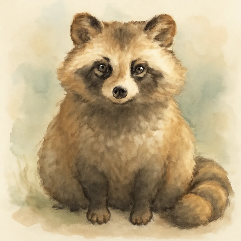 「狸」のイラスト