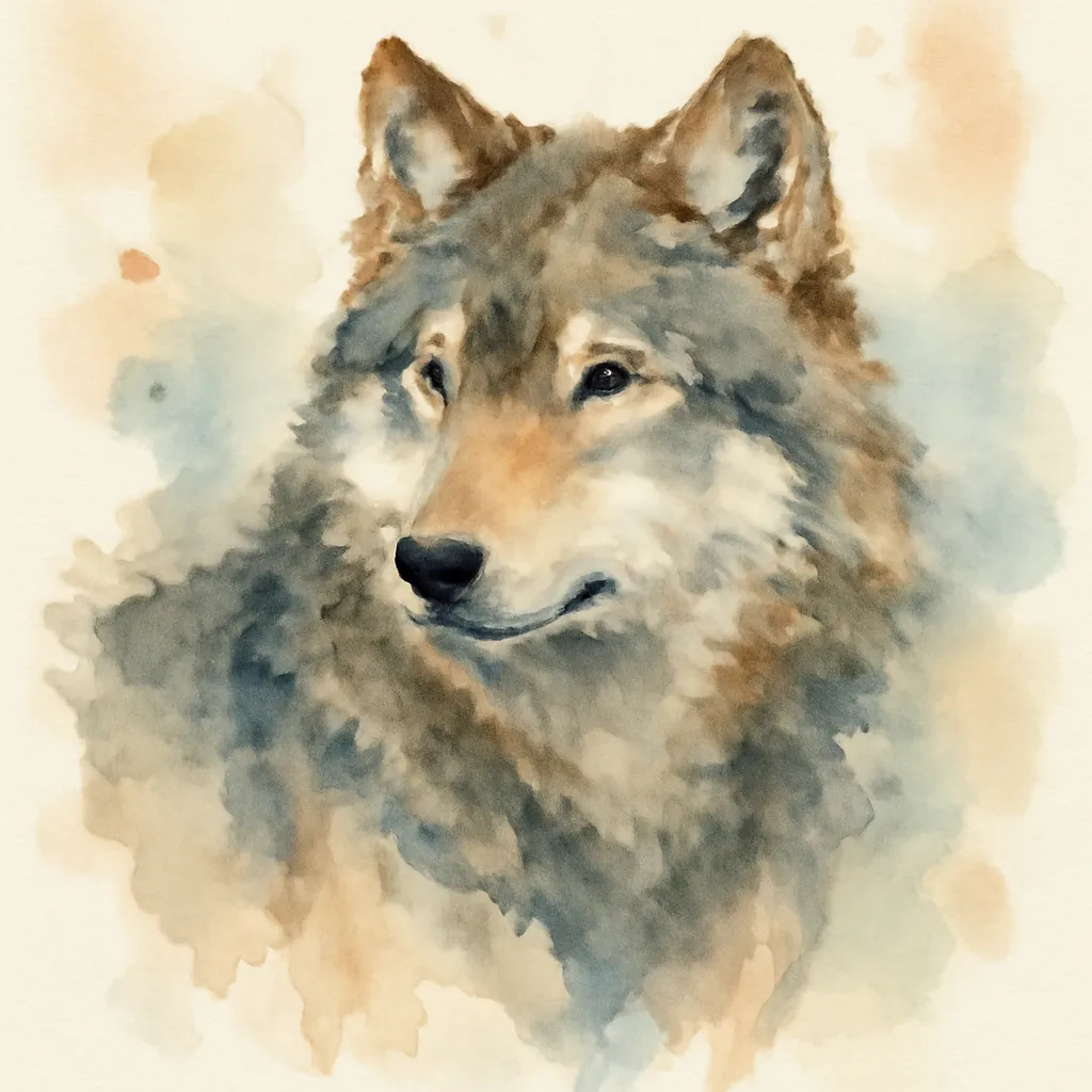 「狼」のイラスト