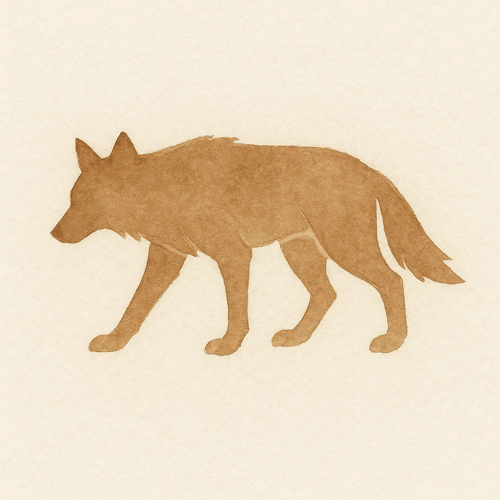 「狽」のイラスト