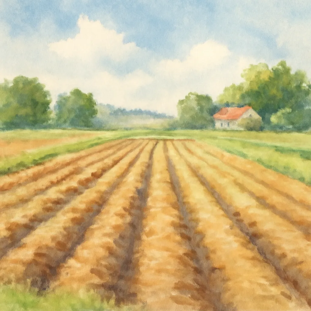 「畑」のイラスト