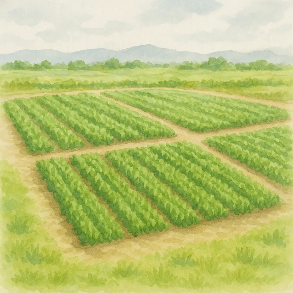 「畠」のイラスト