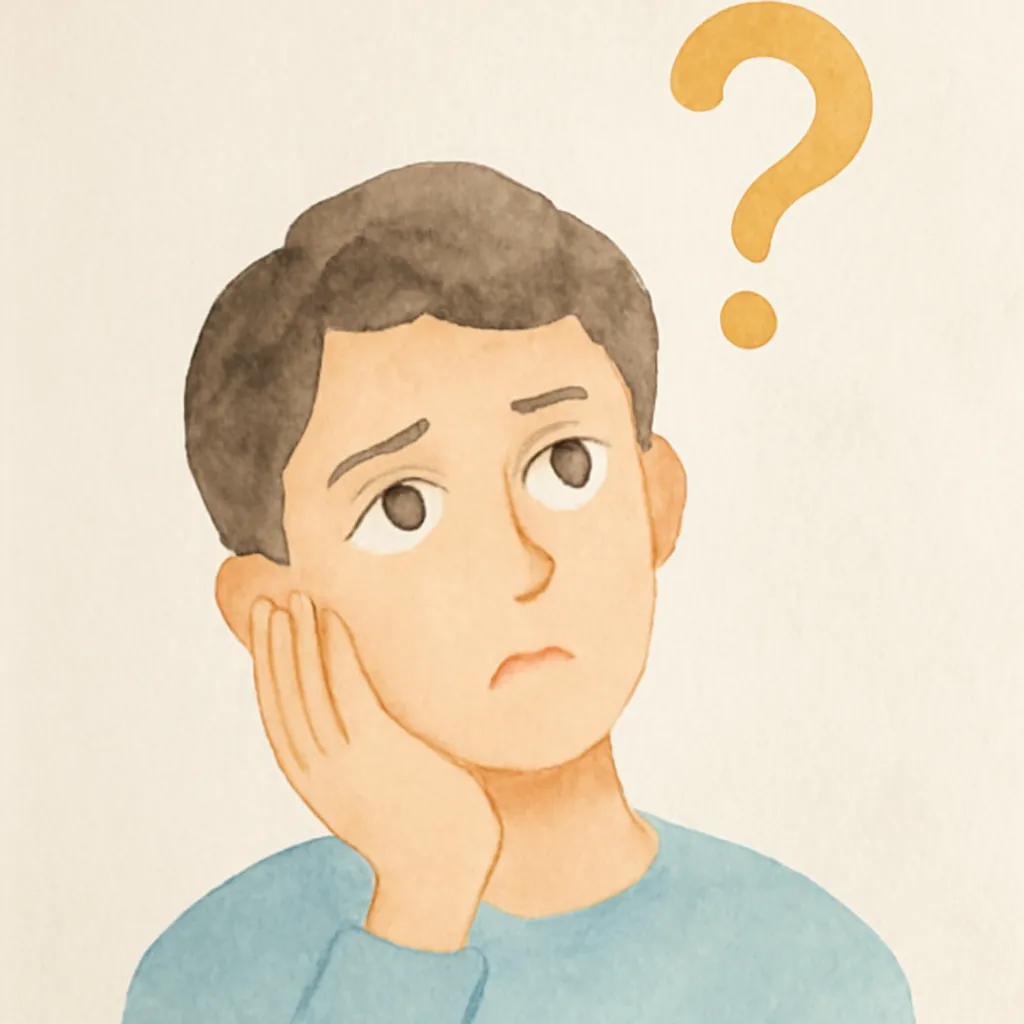 「疑」のイラスト