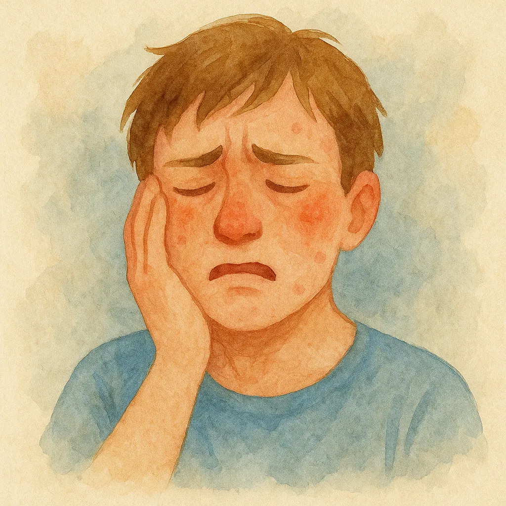 「痘」のイラスト