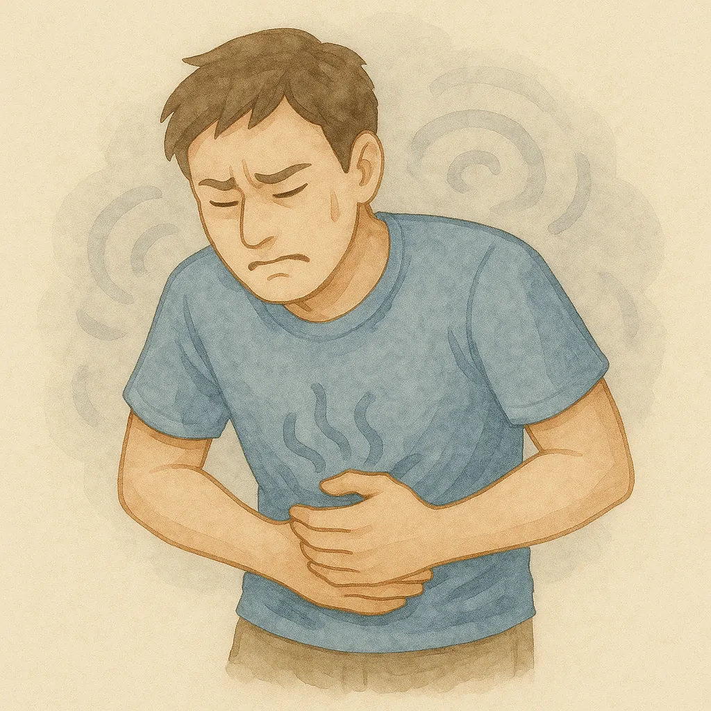 「痢」のイラスト