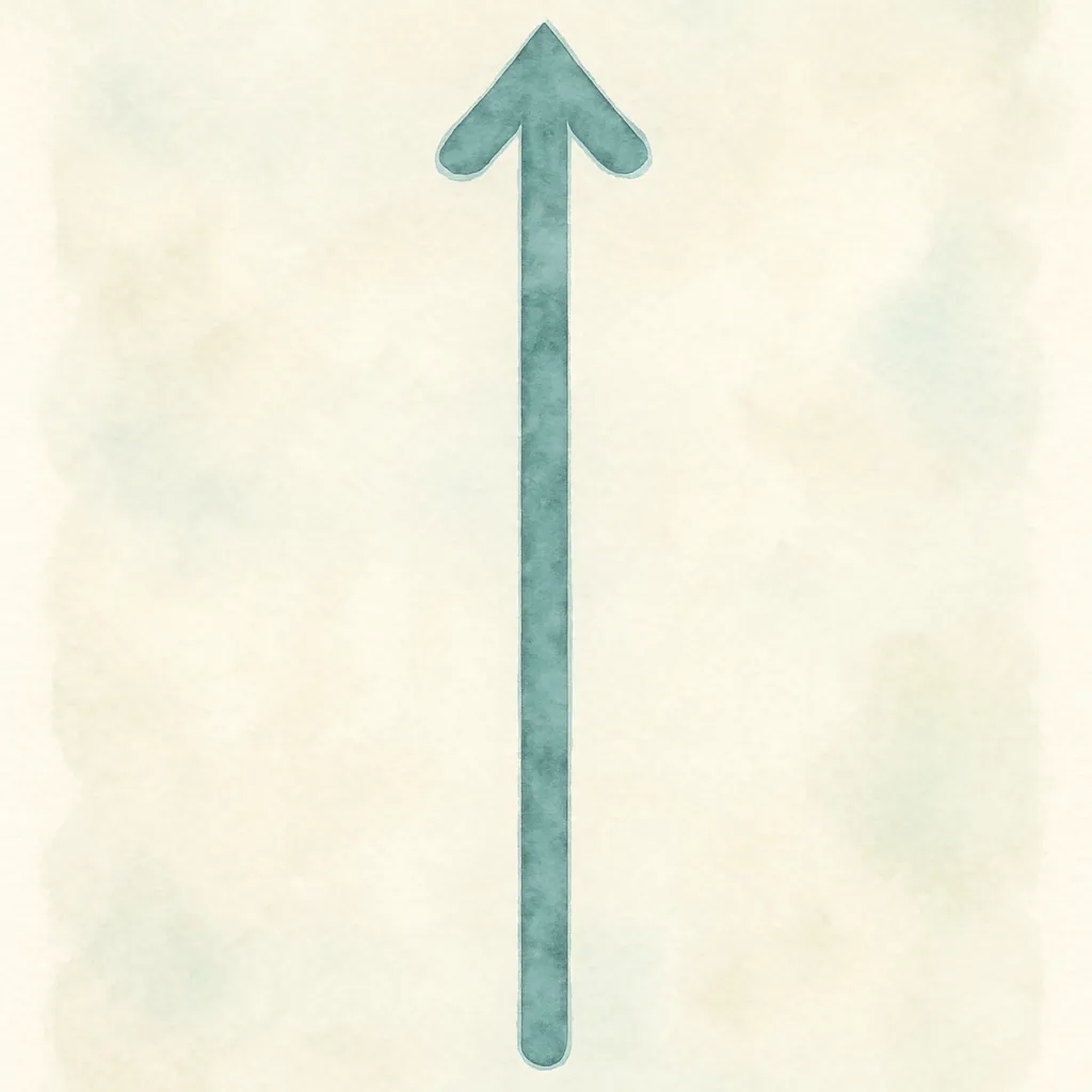 「直」のイラスト