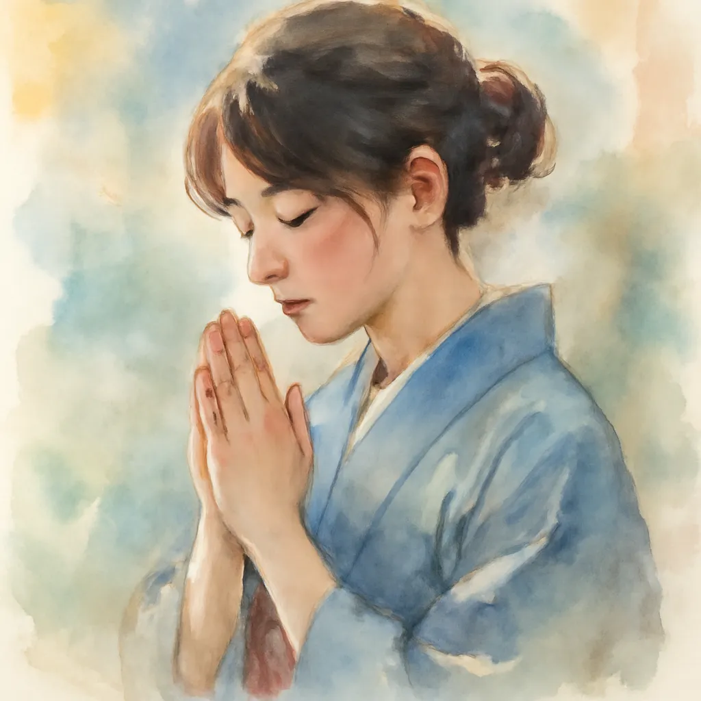 「祈」のイラスト