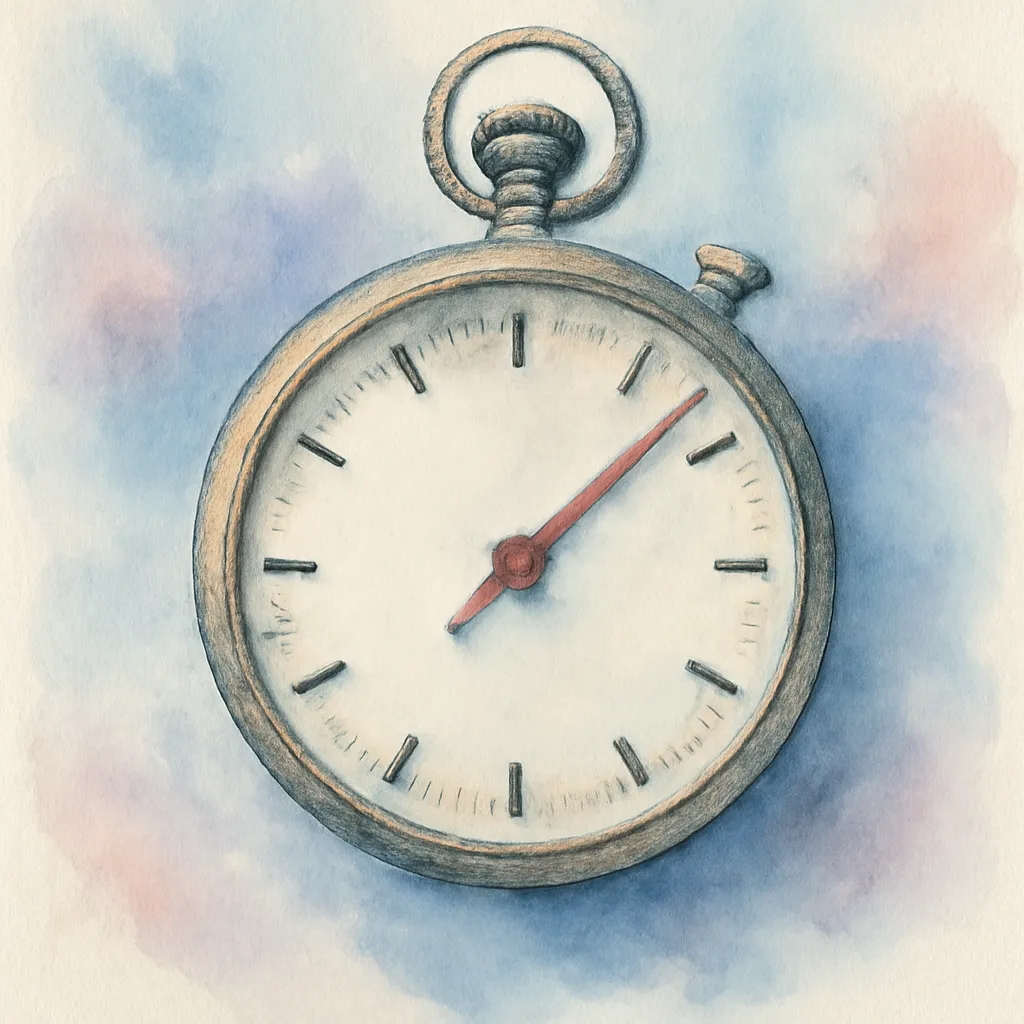 「秒」のイラスト