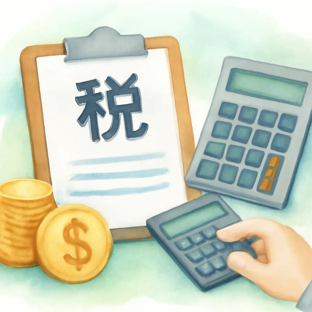 「税」のイラスト