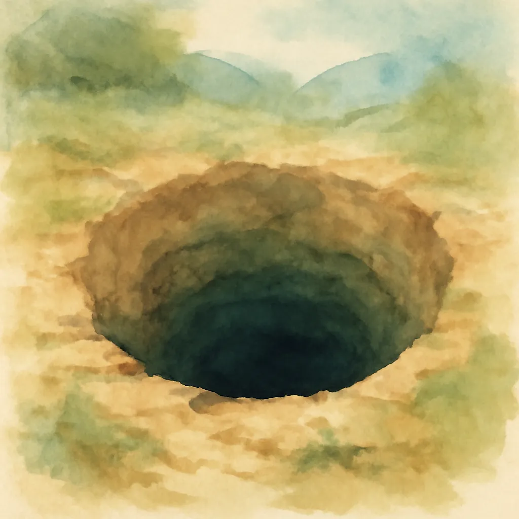 「穴」のイラスト