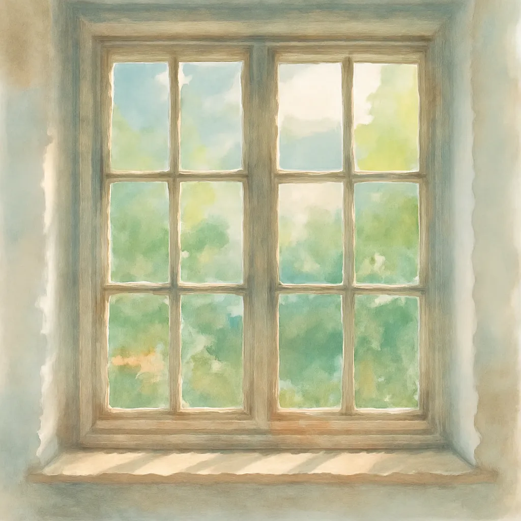 「窓」のイラスト