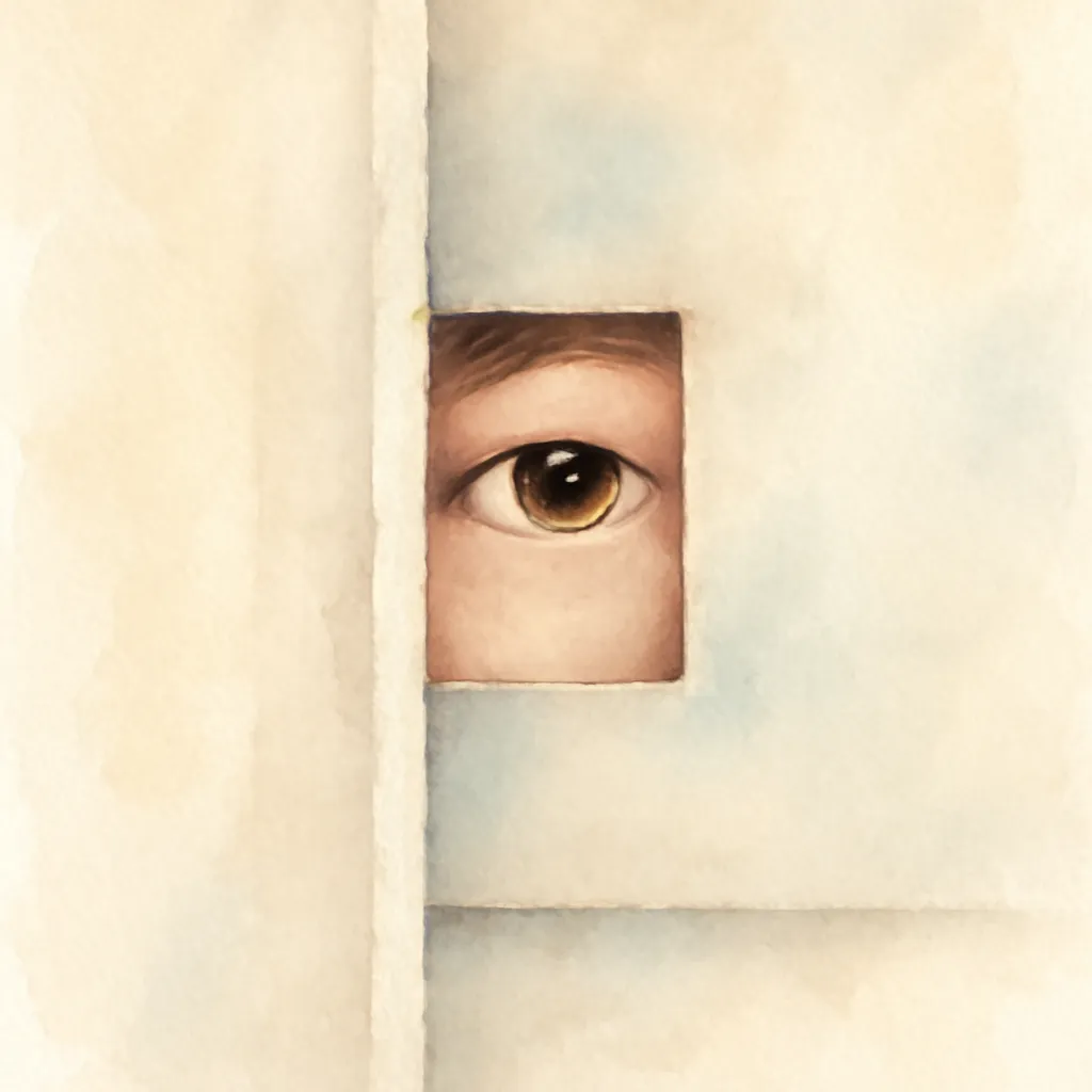 「窺」のイラスト