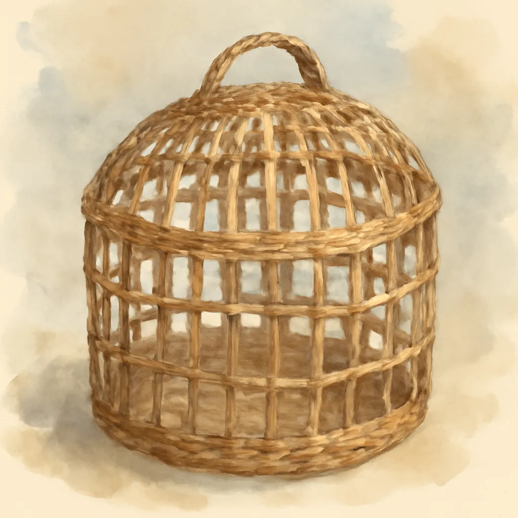 「籠」のイラスト