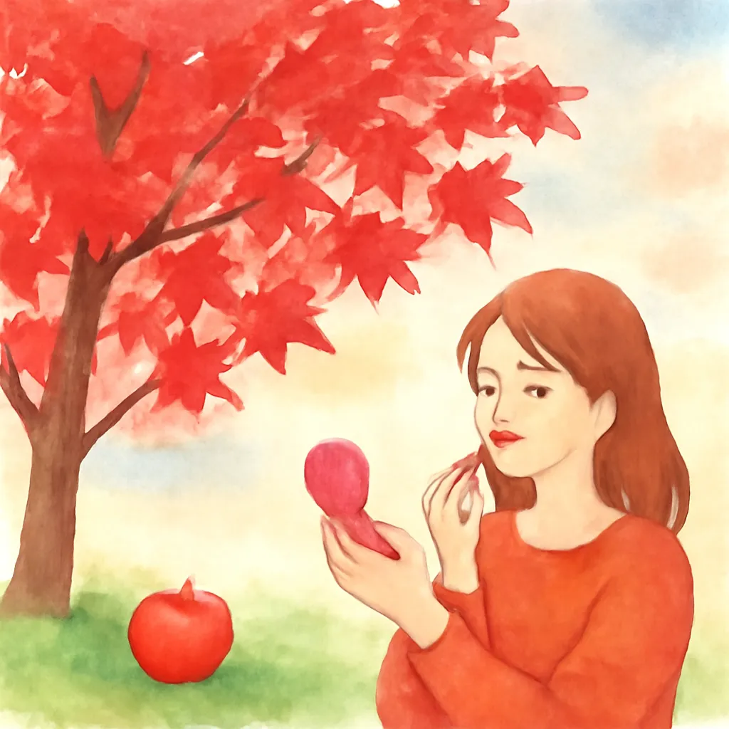 「紅」のイラスト