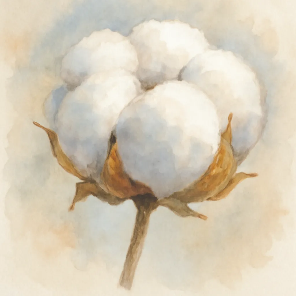 「綿」のイラスト