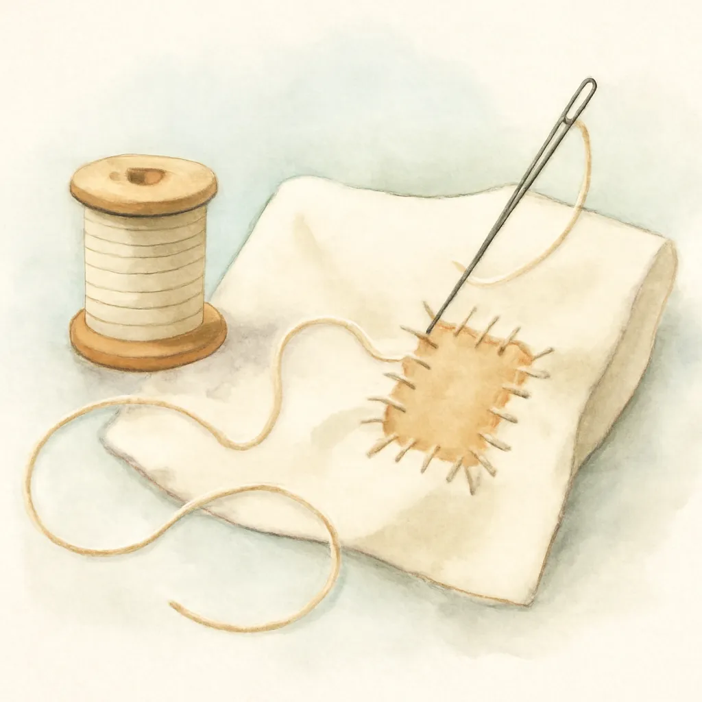 「繕」のイラスト