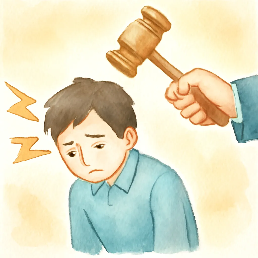 「罰」のイラスト