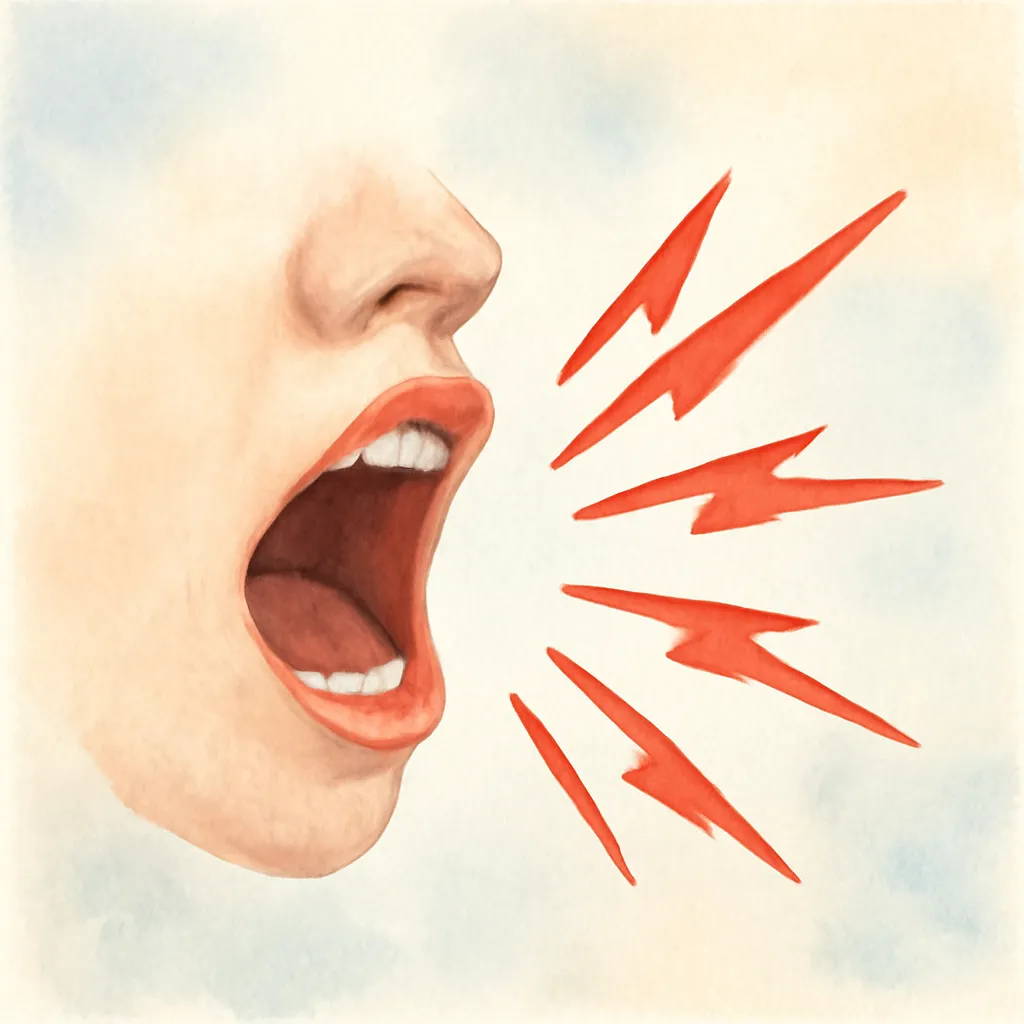 「罵」のイラスト