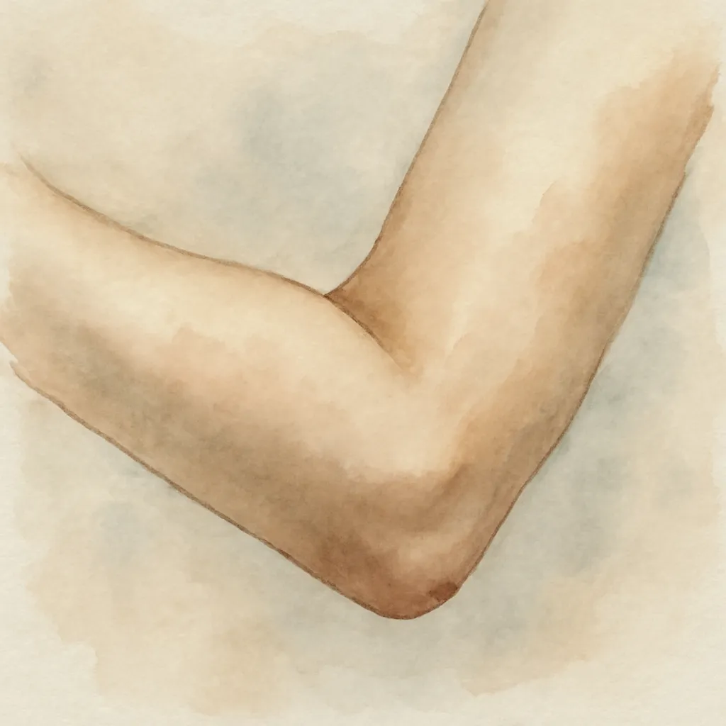 「肘」のイラスト