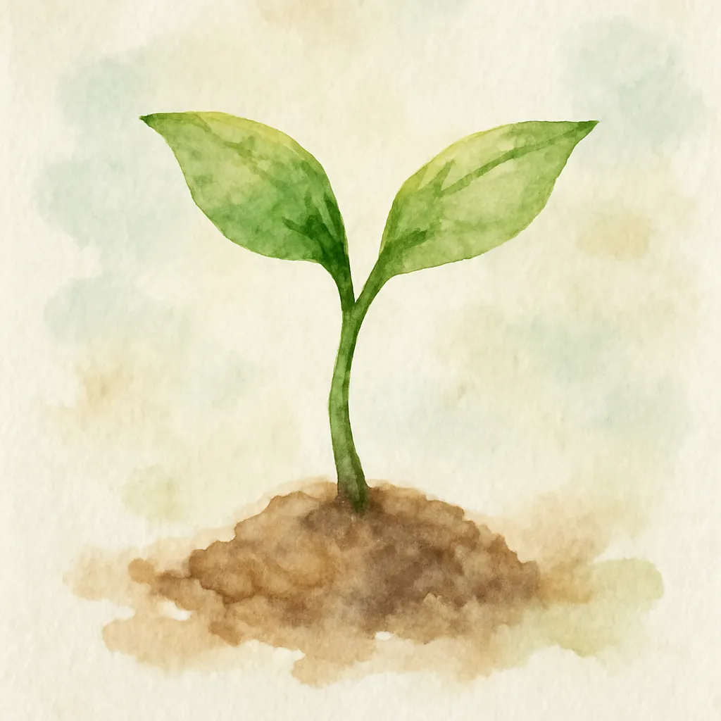 「芽」のイラスト