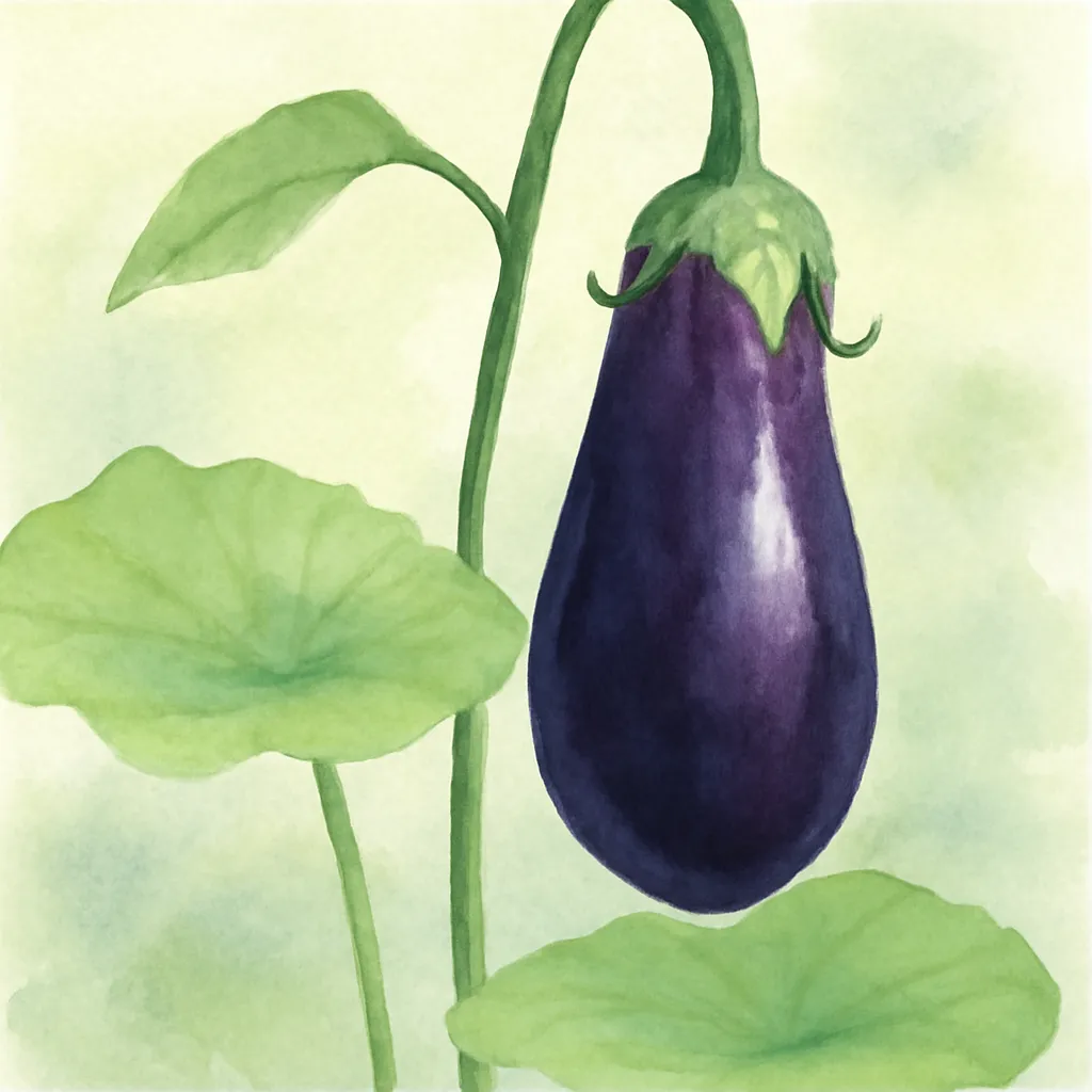 「茄」のイラスト