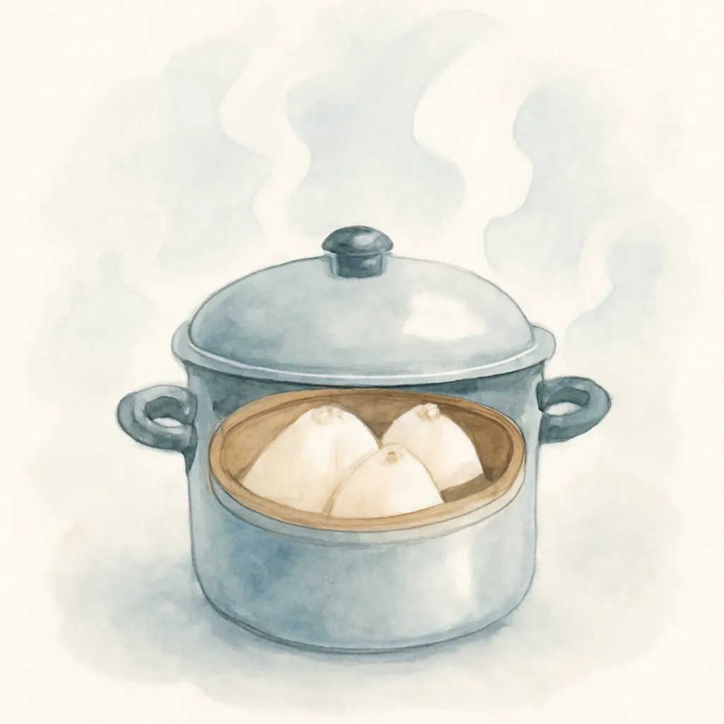 「蒸」のイラスト