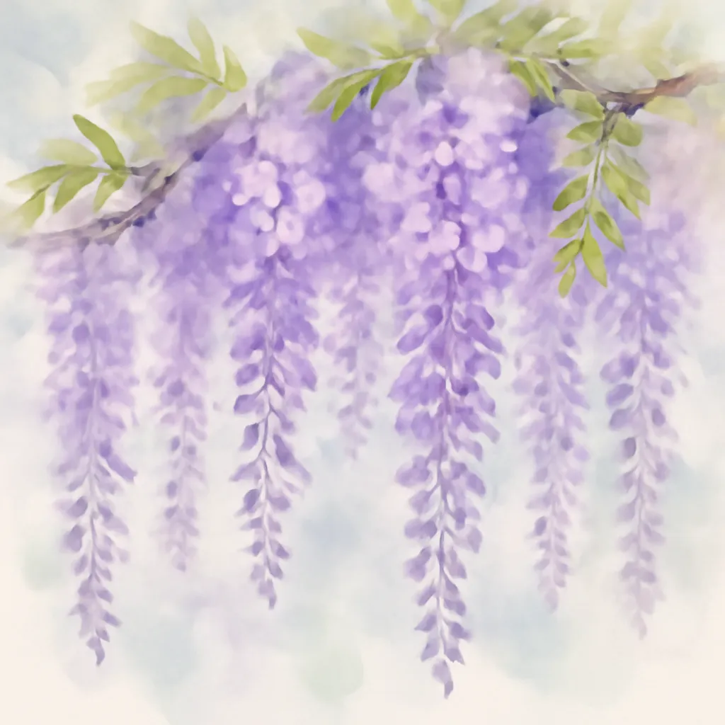 「藤」のイラスト