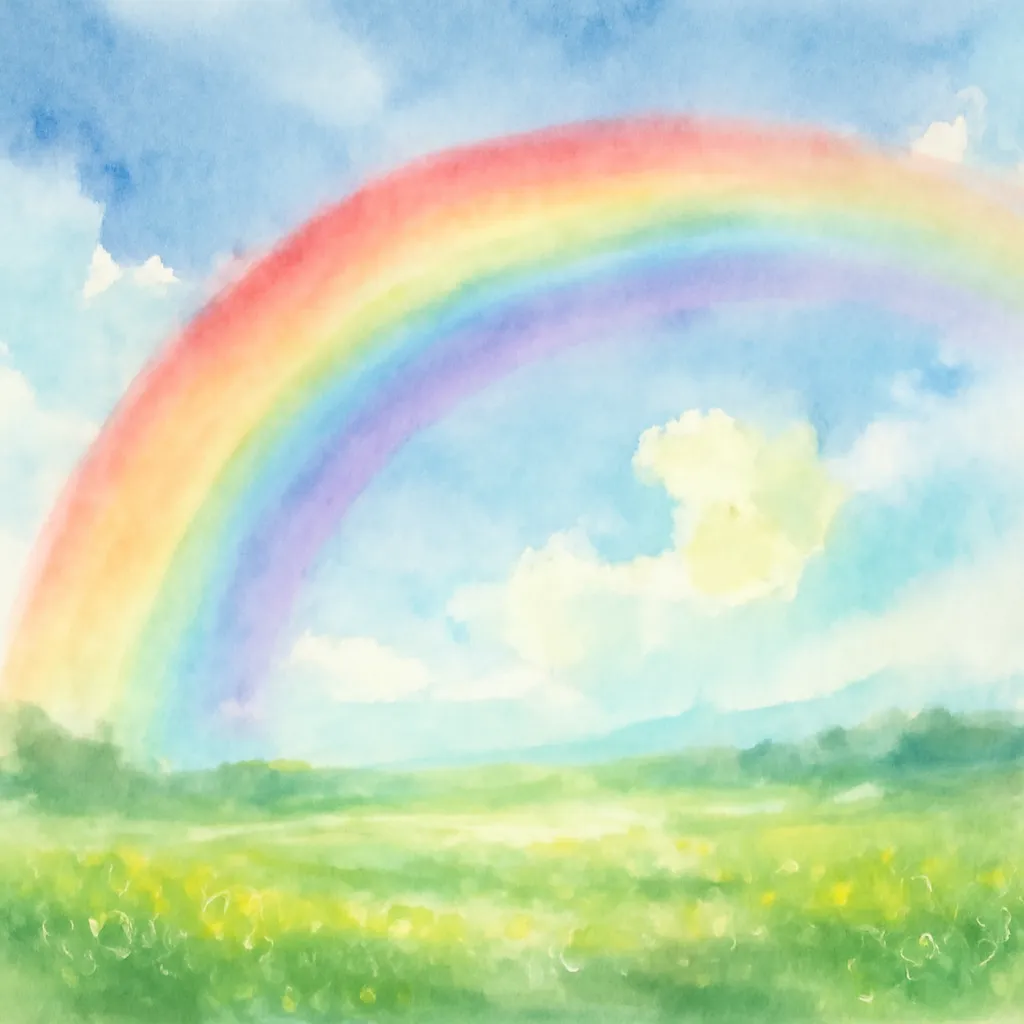 「虹」のイラスト