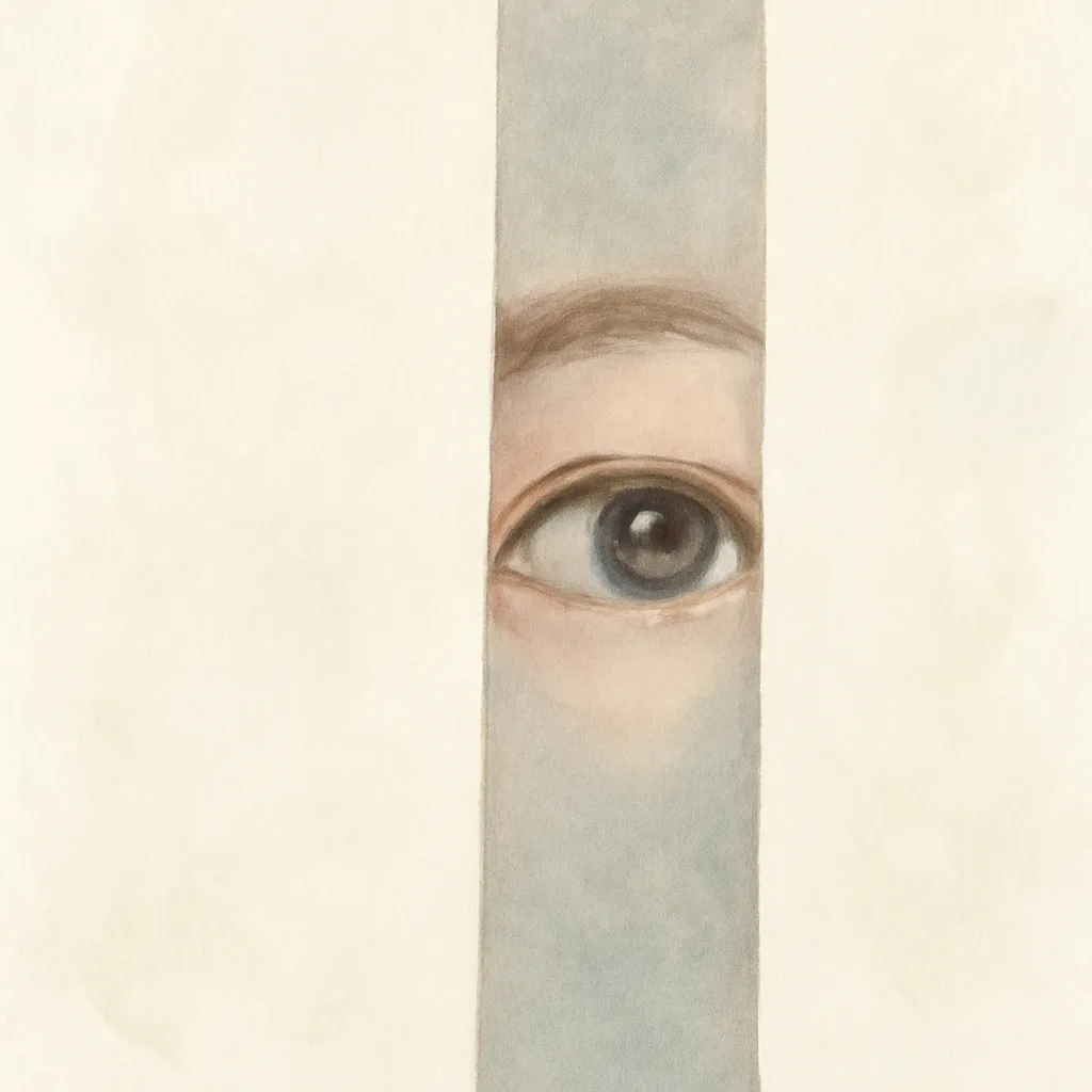 「覗」のイラスト