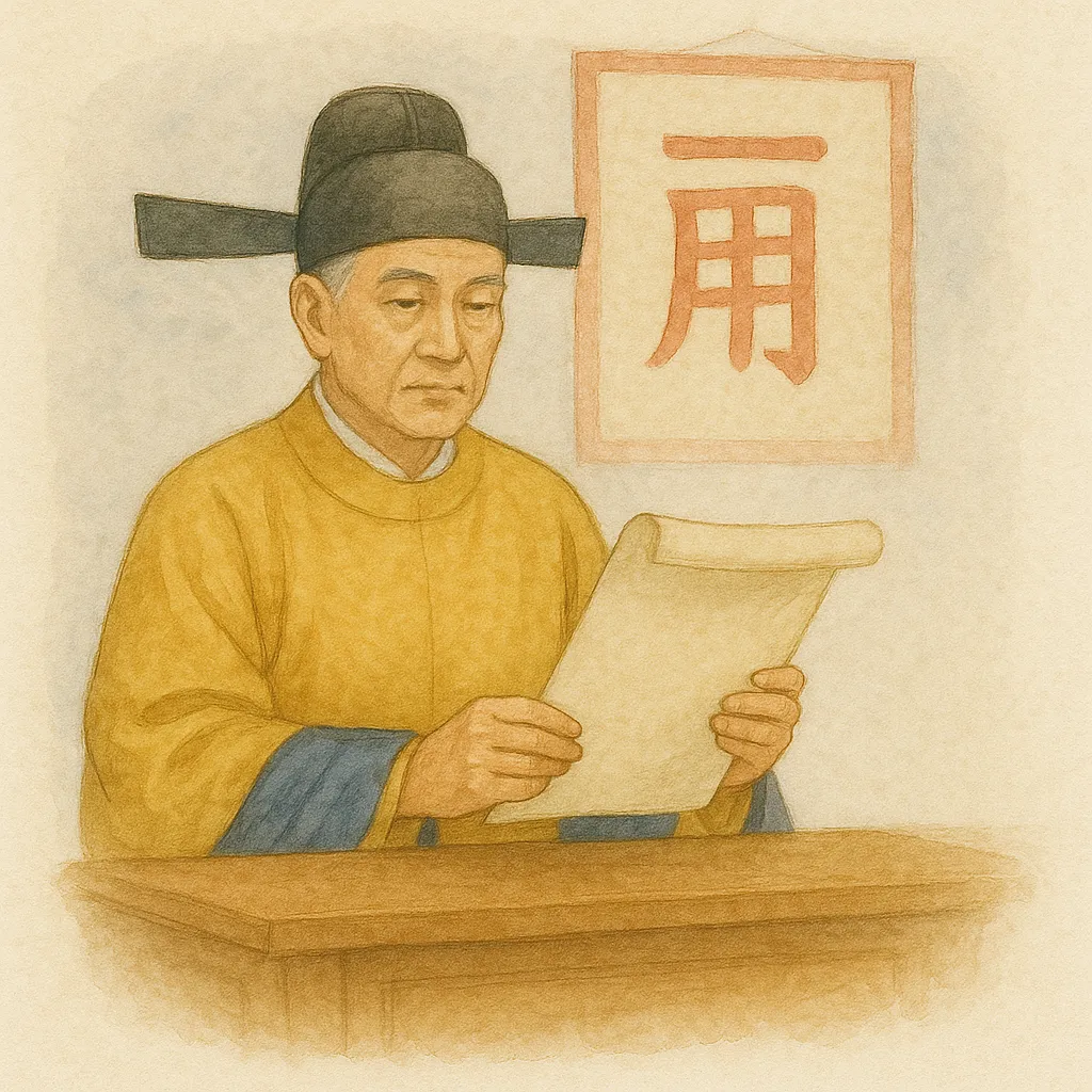 「詔」のイラスト