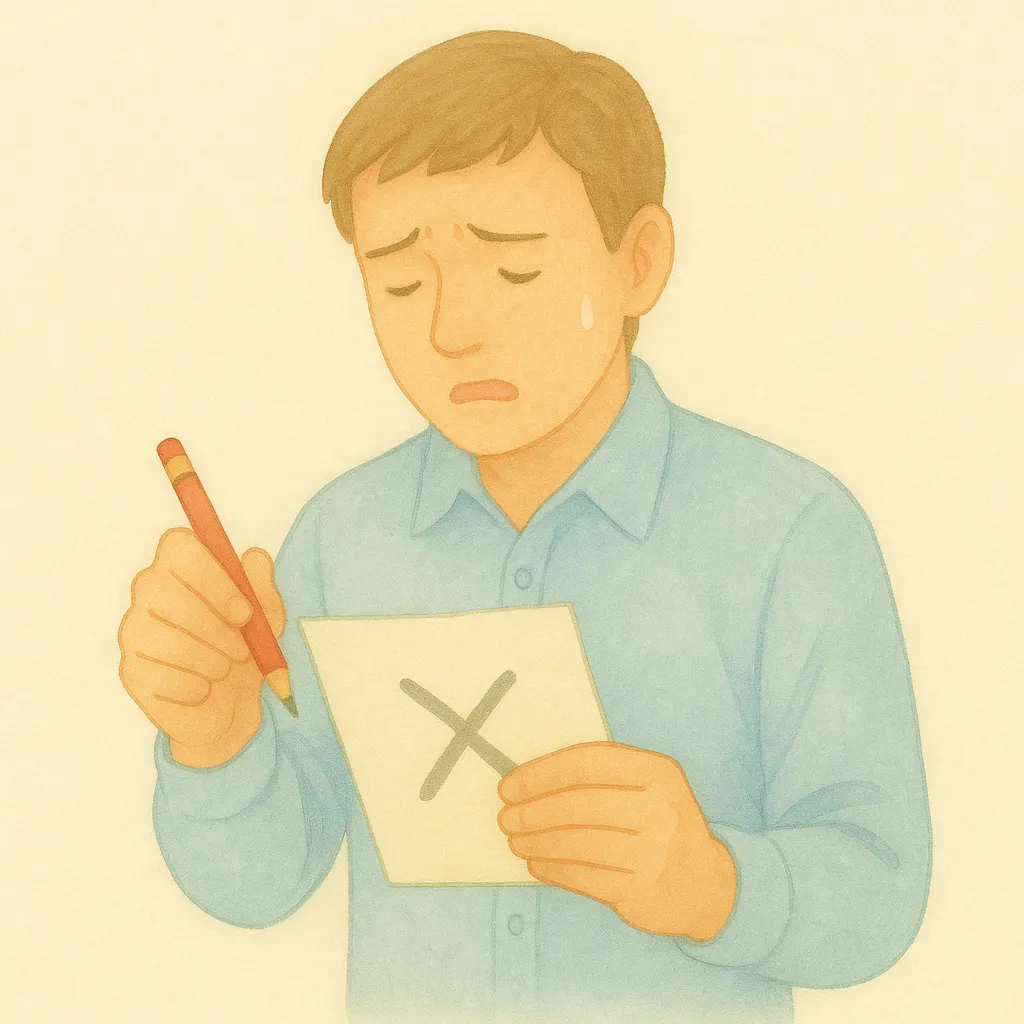 「誤」のイラスト