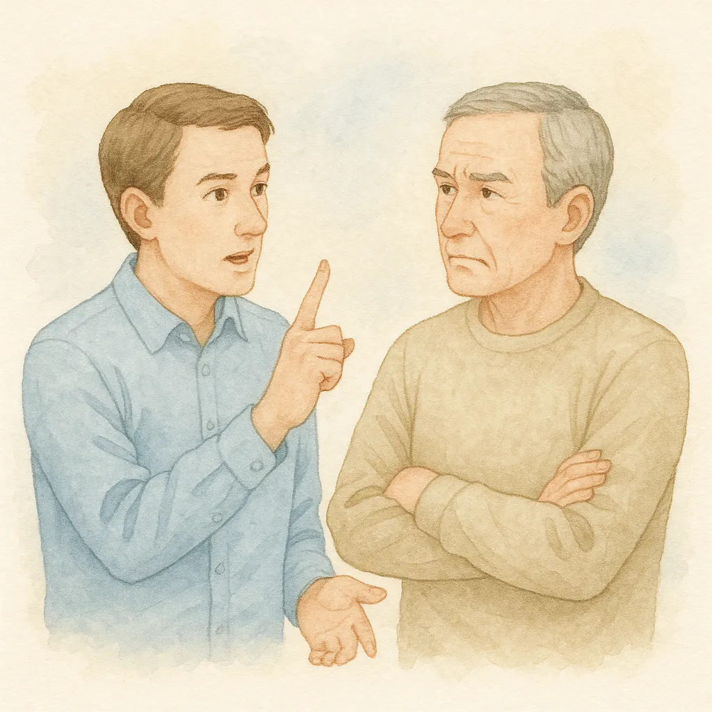 「諌」のイラスト