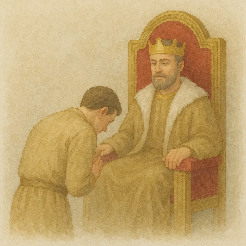 「謁」のイラスト