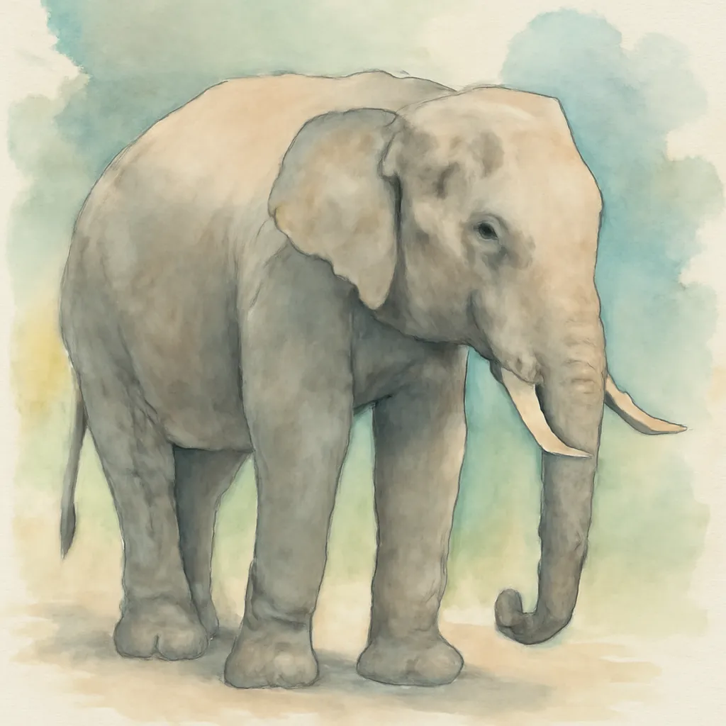 「象」のイラスト