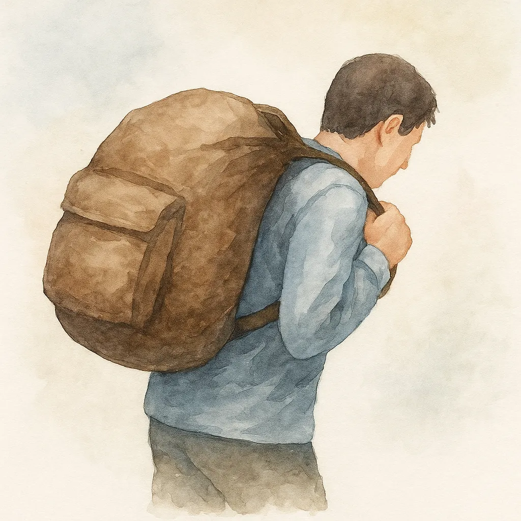 「負」のイラスト