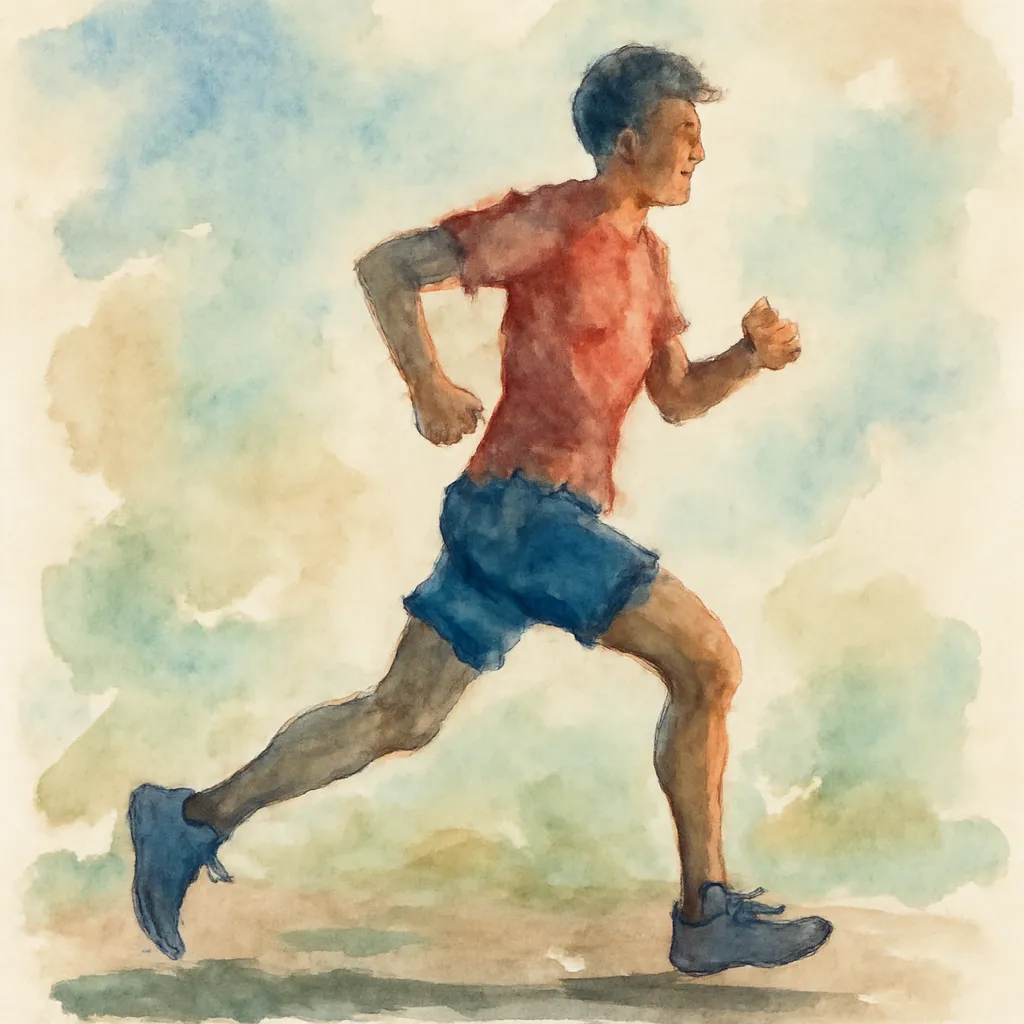 「走」のイラスト