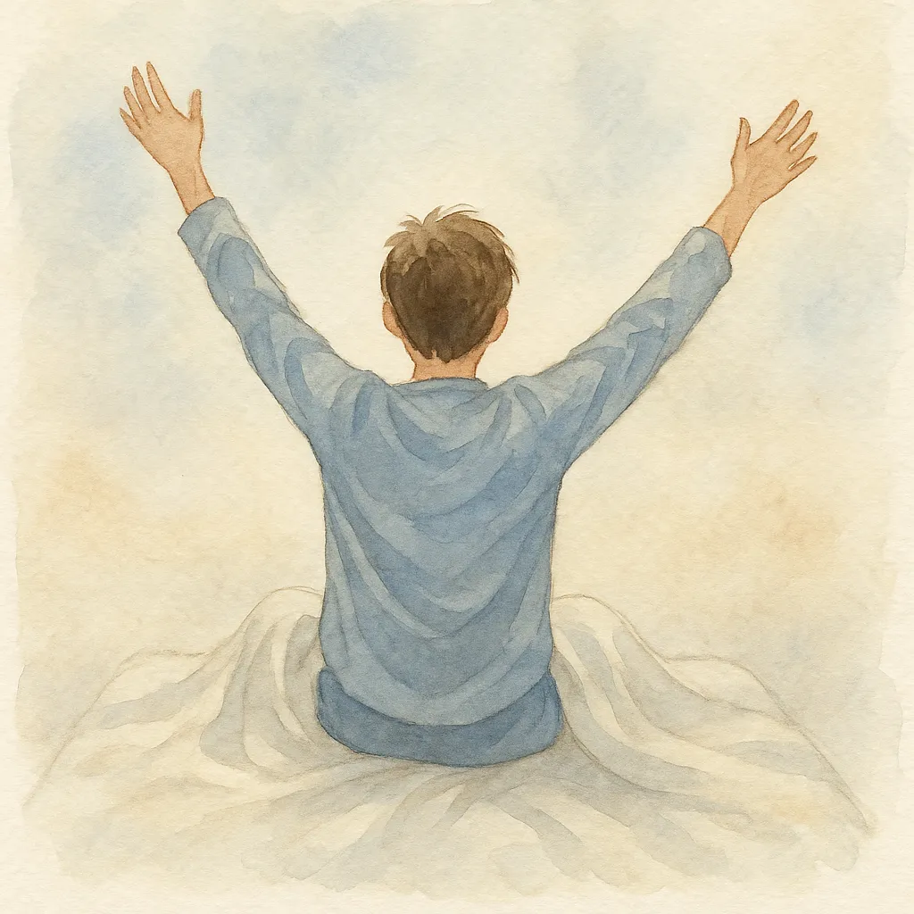 「起」のイラスト