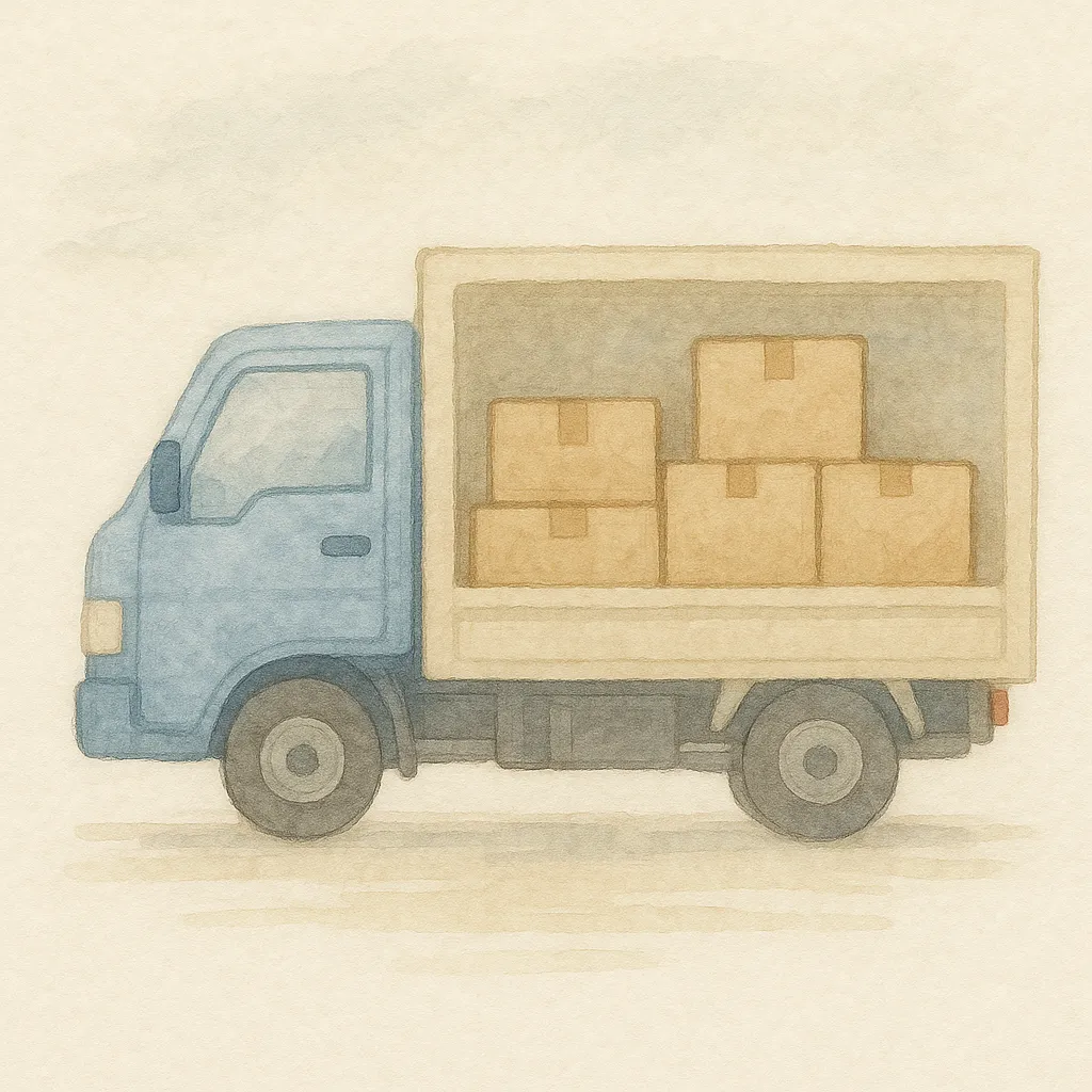 「輸」のイラスト