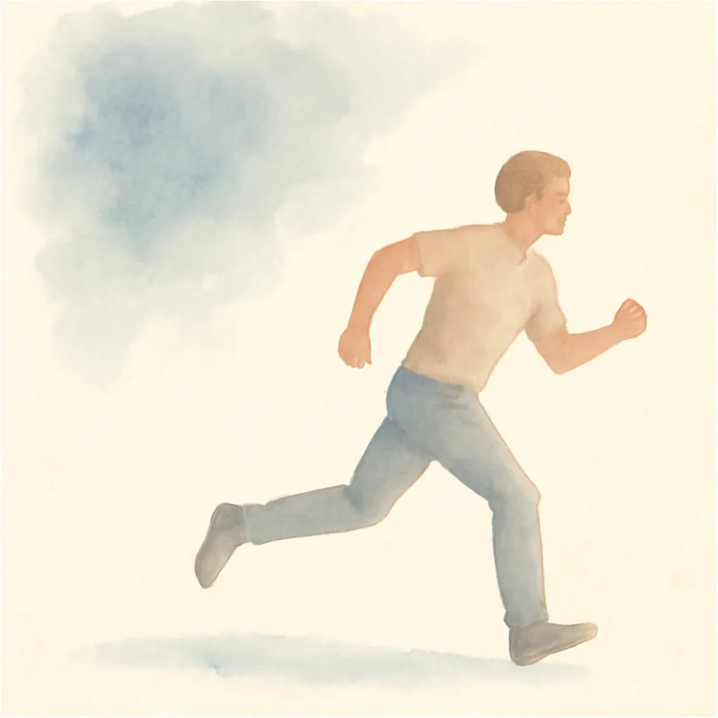 「逃」のイラスト