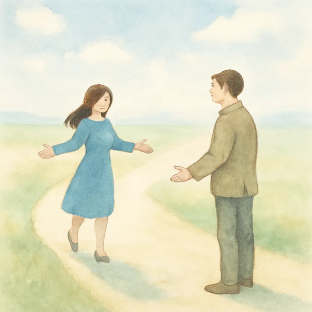 「逢」のイラスト