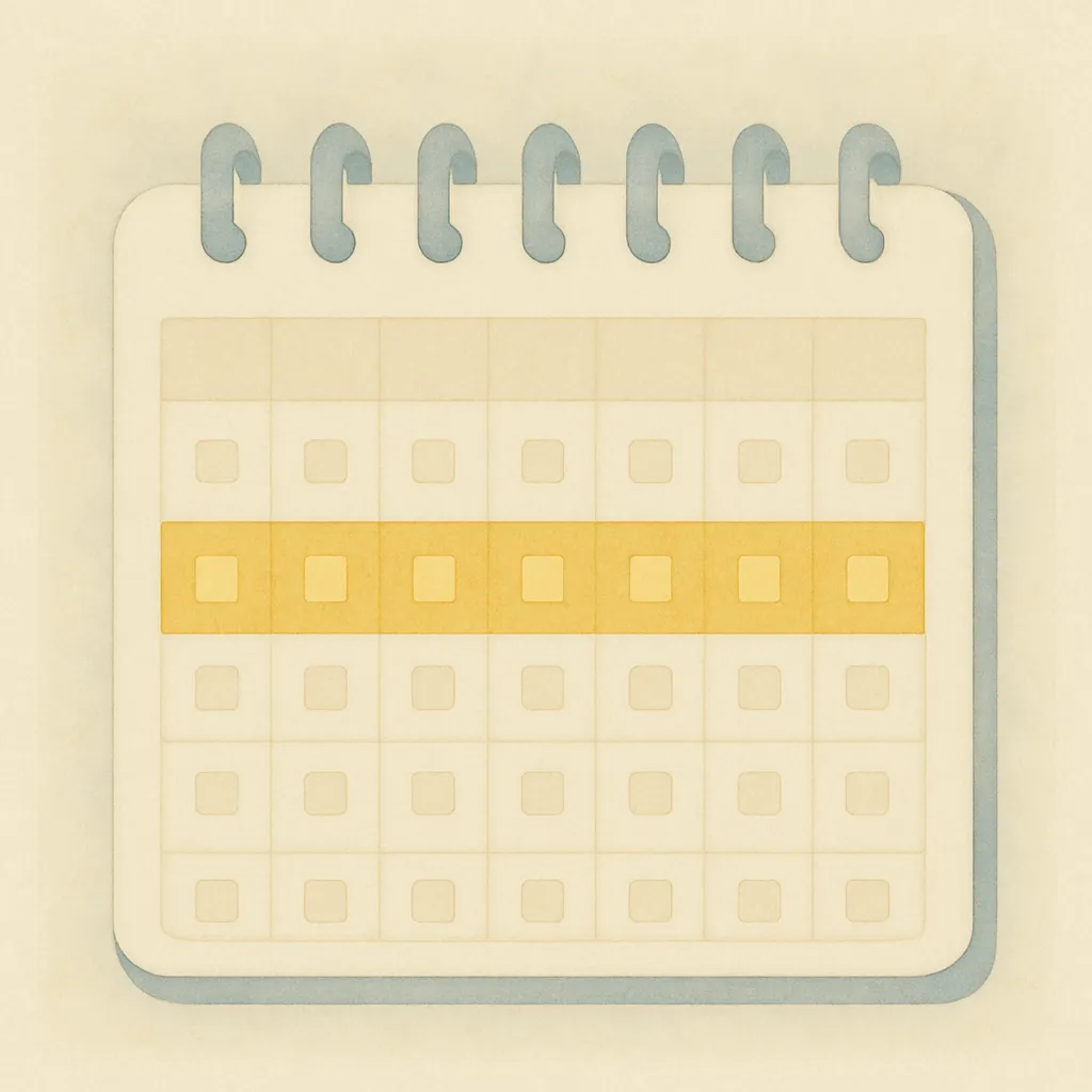 「週」のイラスト