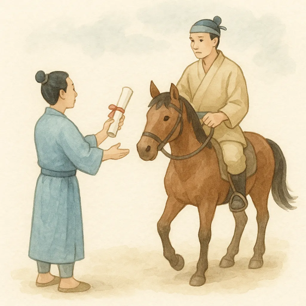 「遣」のイラスト