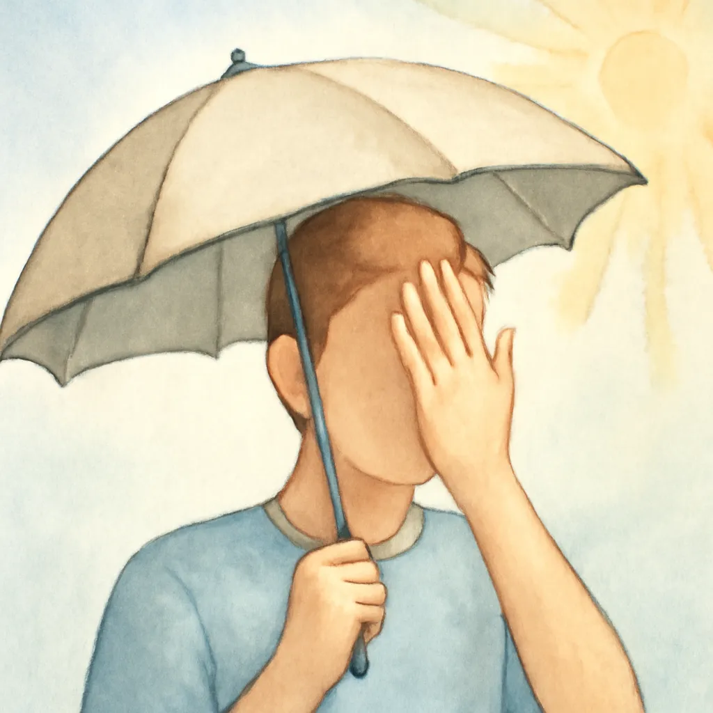 「遮」のイラスト