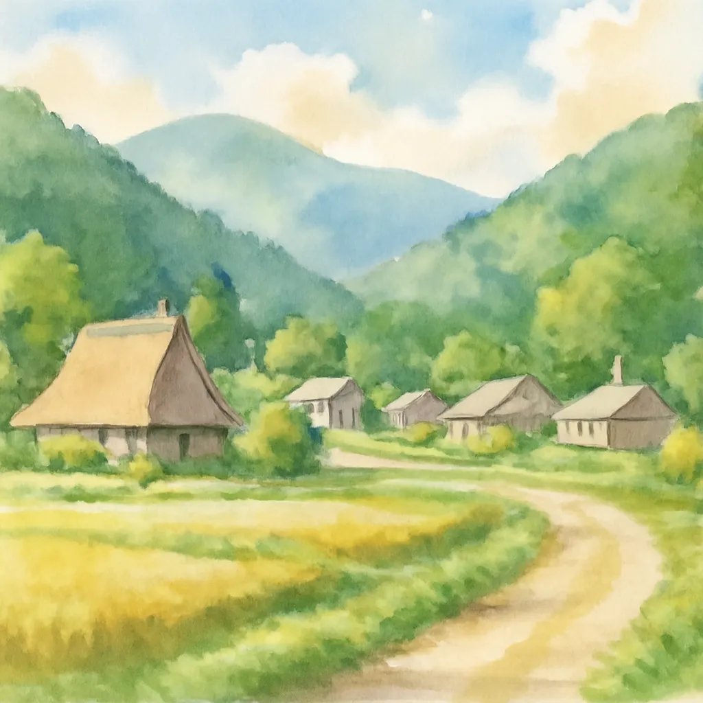 「里」のイラスト